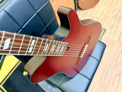 🔥2025🔥 Ibanez FRH20QMN Wine Red Low Gloss Nylon Electro Acoustic Guitar!