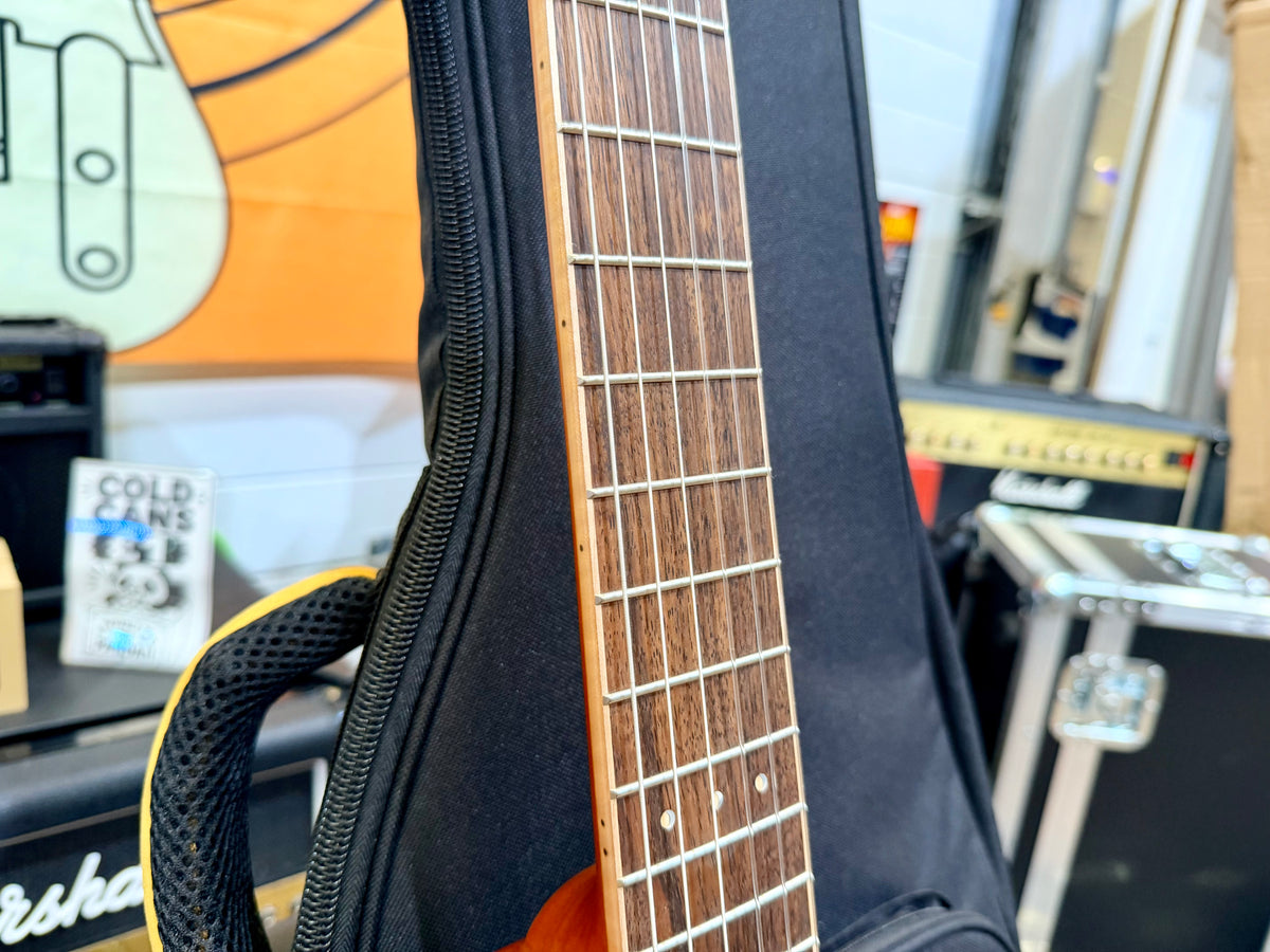 🔥NEW🔥 Ortega TourPlayer Deluxe RTPDLX-FMA Nylon Electro-Acoustic Guitar Blue!