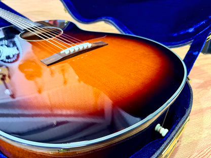 Peerless PGC-65 00 Compact Grand Concert Acoustic Guitar~ Vintage Sunburst OHSC!