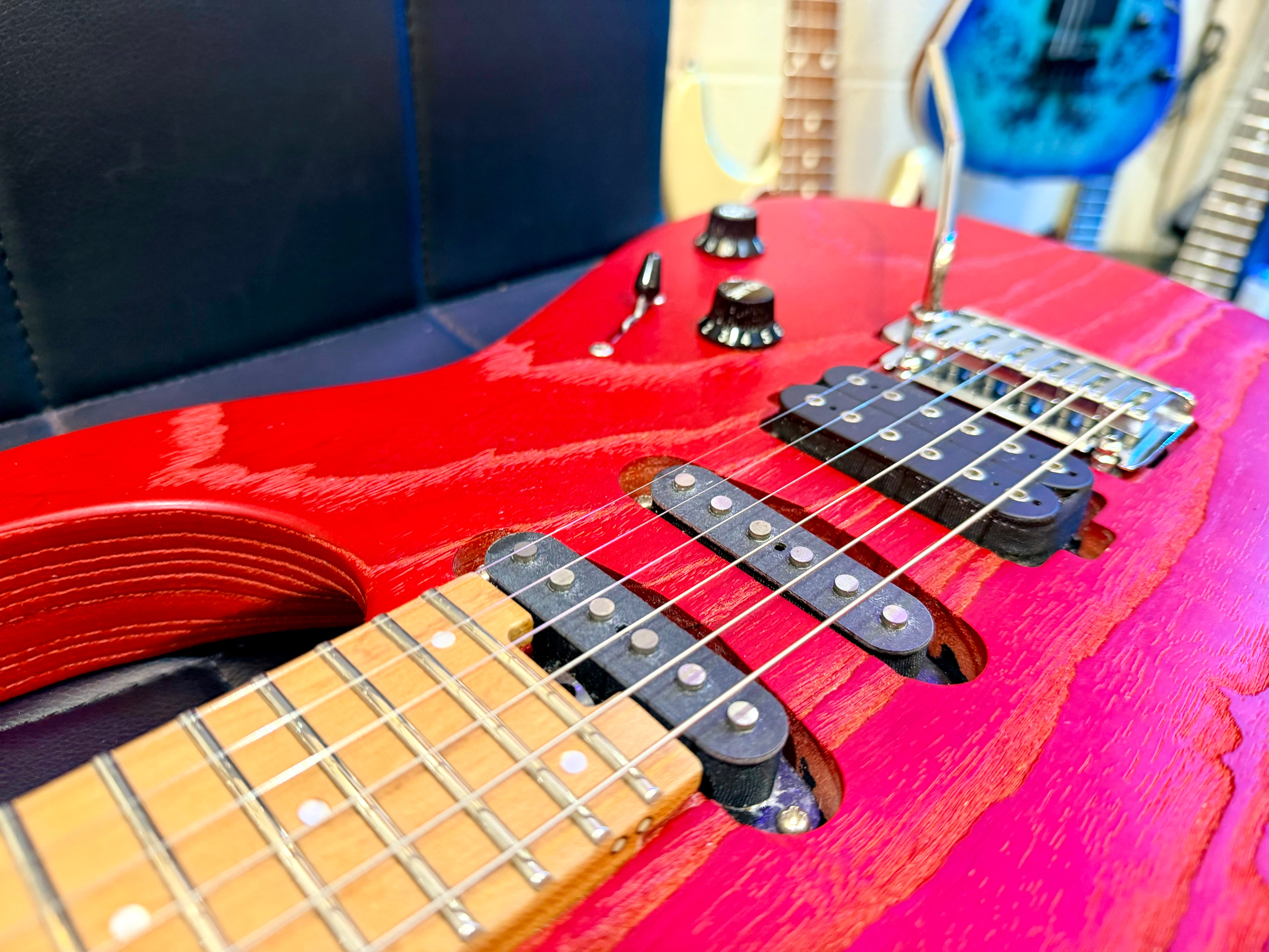 🔥KOREAN🔥 Charvel Pro-Mod DK24 HSS 2PT CM Red Ash~ Seymour Duncan~ 2021 MIK!