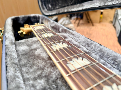 ✨MINT✨ Epiphone EJ-200SCE Jumbo Electro Acoustic~ Natural~ Esonic 2 + H/Case!