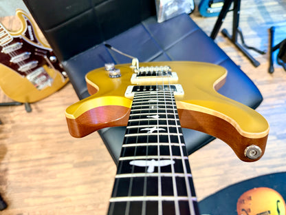 🔥RARE 2023🔥 PRS CE24 Satin Gold Top Limited Edition~ Natural Back~ USA~ Gig Bag