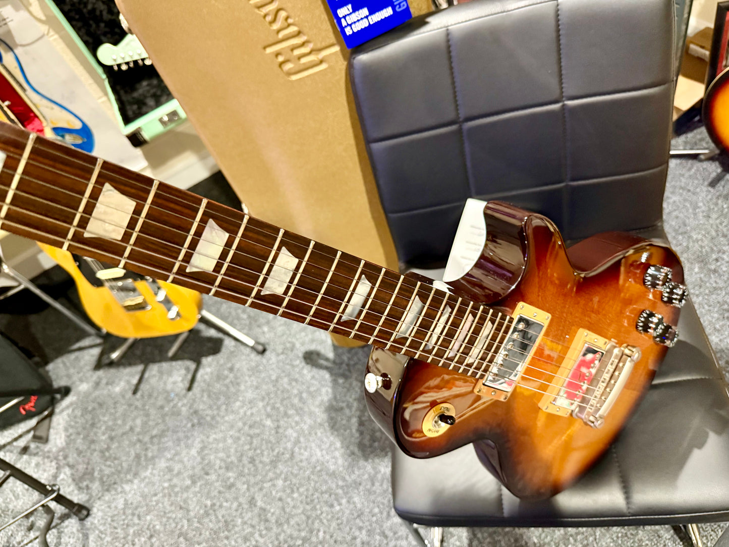 🔥UPGRADED🔥 2015 Gibson Les Paul Studio Desert Burst~ 100th Limited Run + Case!