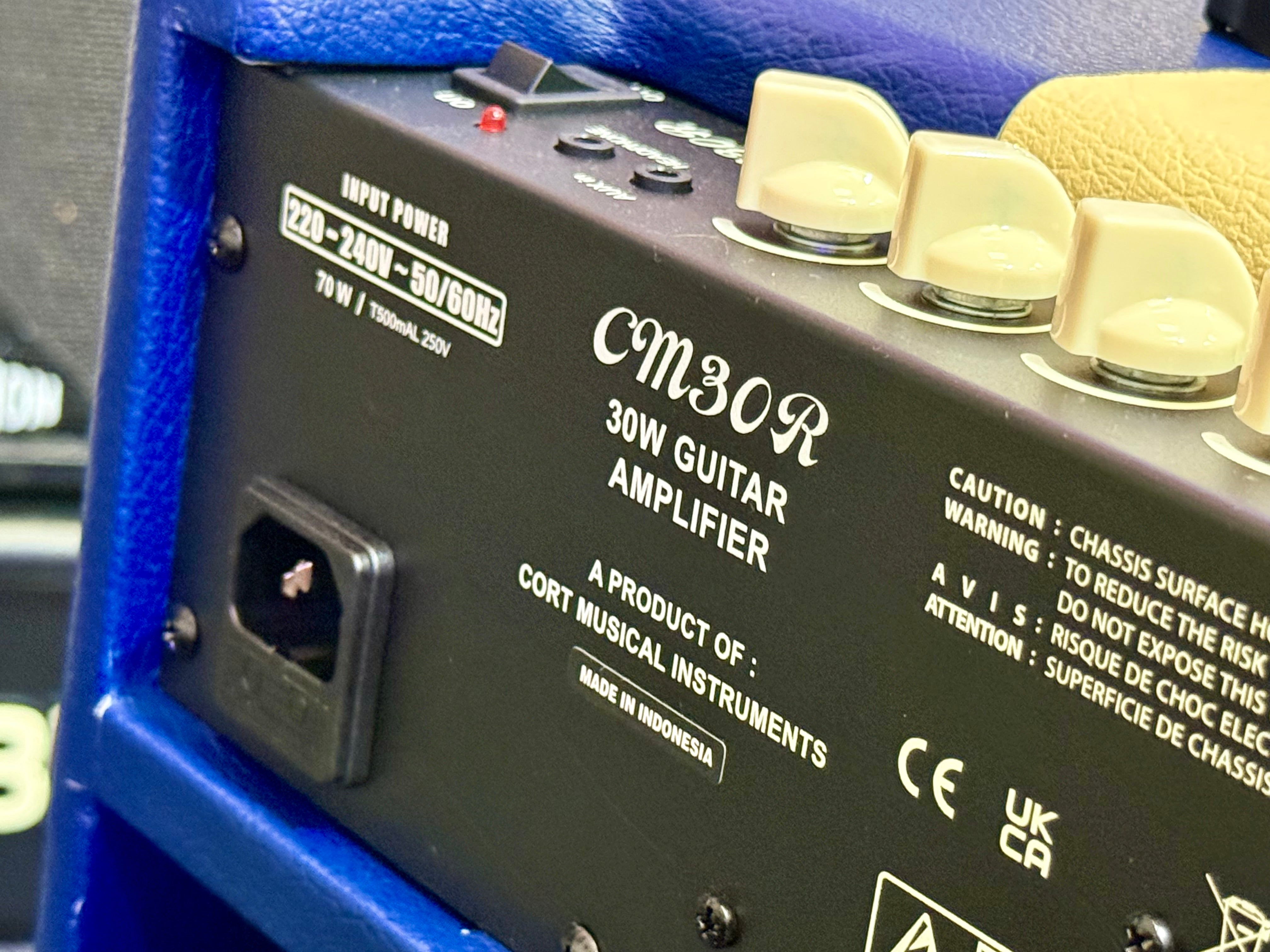 🎸NEW 2025🎸 Cort CM30-R Blue 30w Guitar Amplifier~ Combo Amp With Bluetooth!