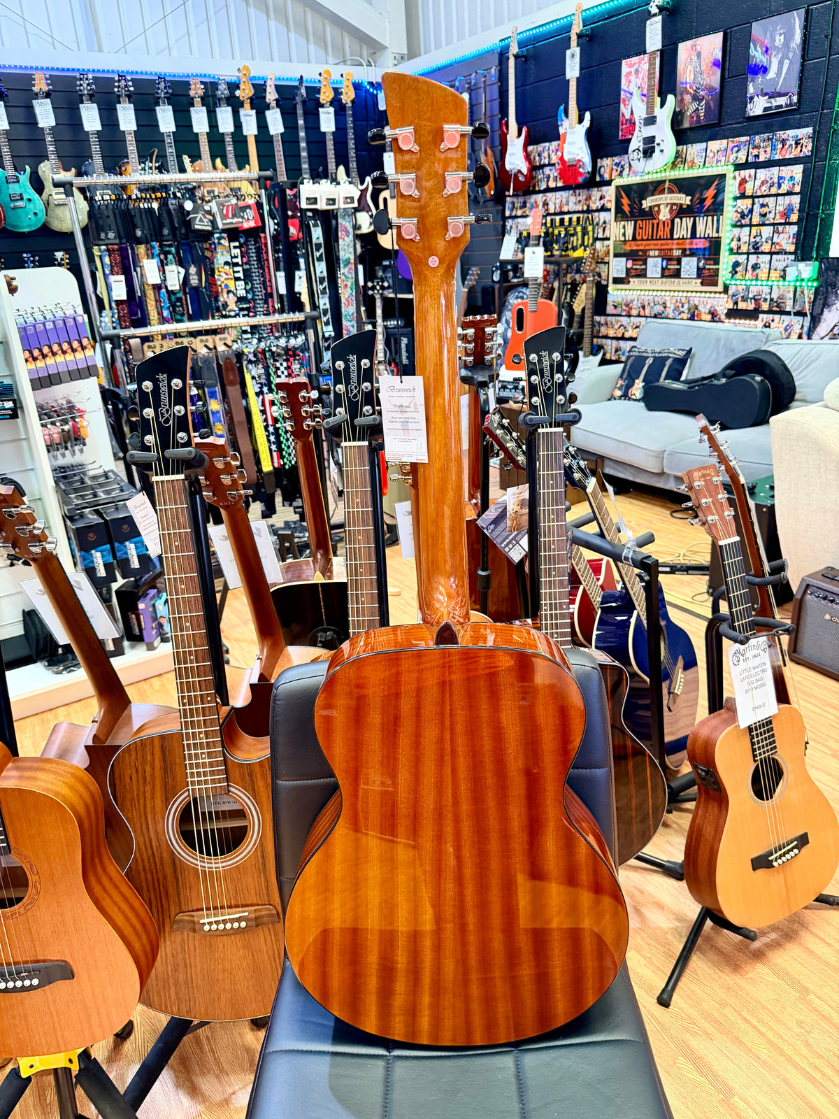 ✨NEW✨ Brunswick BF200M Mahogany Folk Acoustic Guitar~ Natural Gloss!