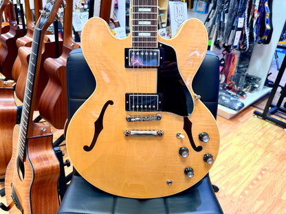 ✨MINT✨ Gibson ES-335 Figured Antique Natural~ Ex-Demo Semi-Hollow + Hard Case!