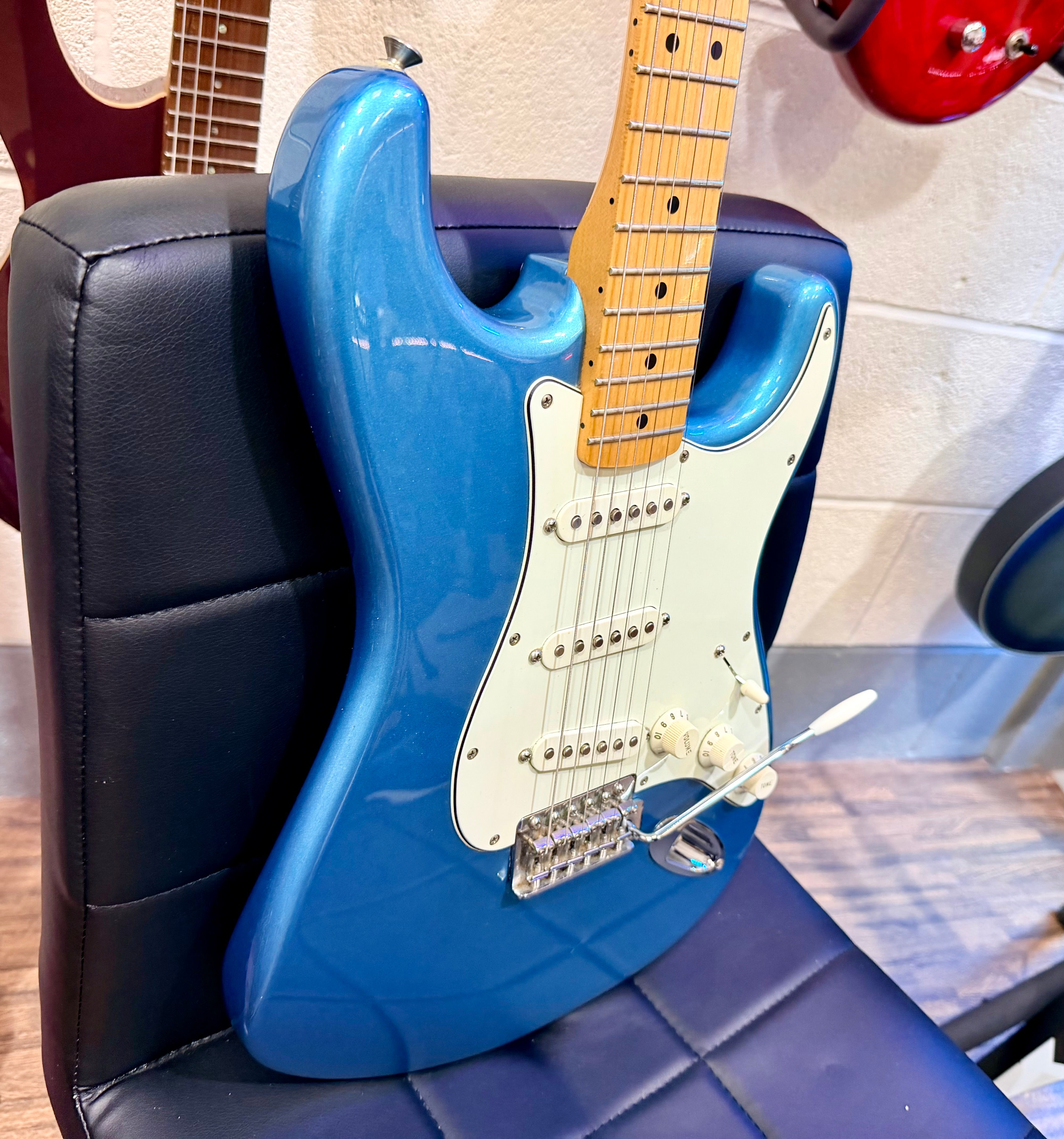 🌟2017🌟 Fender Standard Stratocaster~ Mexican MIM Strat~ Tidepool Blue Guitar!