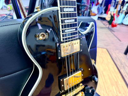 🔥2018🔥 Edwards E-LP-105CD Les Paul Custom Ebony~ Made In Japan ‘ESP’ MIJ + Bag