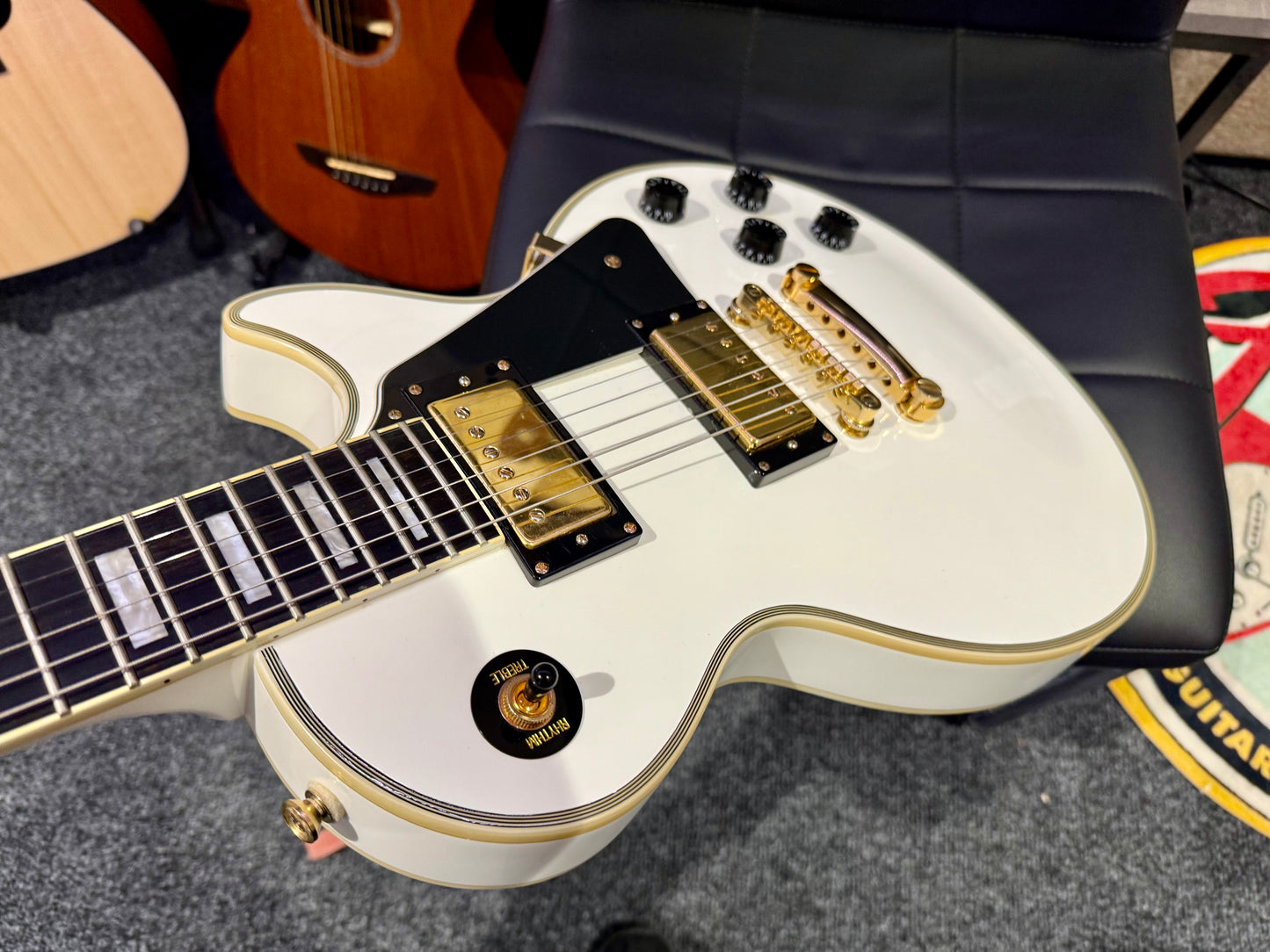 🌟LIMITED EDITION🌟 Epiphone Les Paul Custom Lite~ Alpine White & Gold~ 2019!
