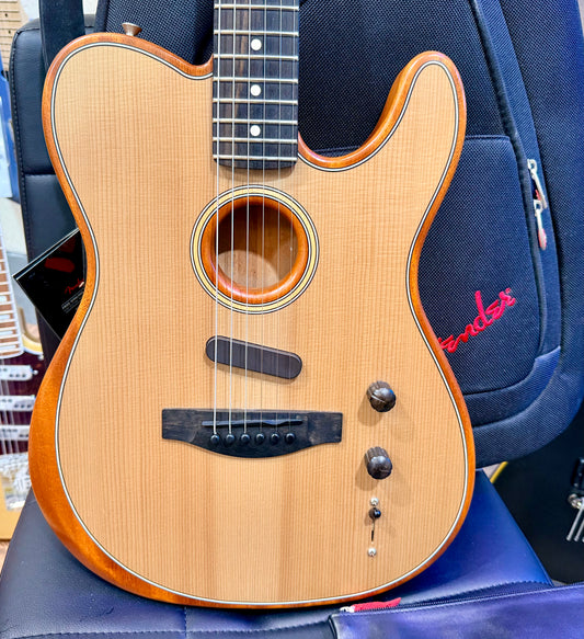 🇺🇸2019 USA🇺🇸 Fender American Acoustasonic Telecaster~ Natural + Gig Bag~Tele