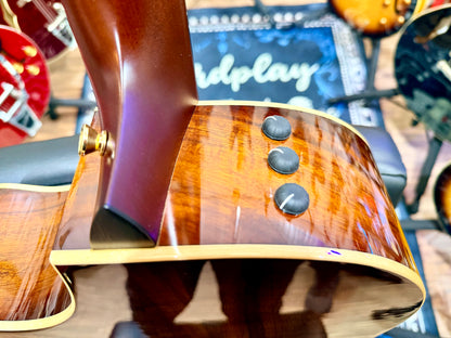 🔥HAWAIIAN KOA🔥 2022 Taylor K24ce~ V-Class~ Shaded Edgeburst~ USA + Hard Case!