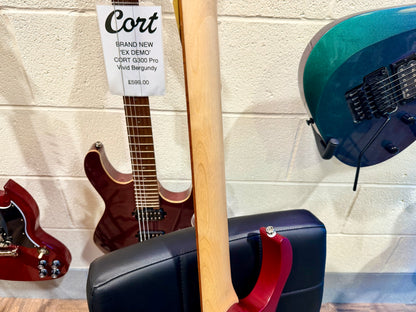 🎸NEW🎸 Cort X100 Electric Guitar~ Open Pore Black/Red Cherry~ 2025 Model!