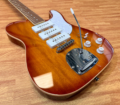 Vintage REVO Series Trio VRBT72HB~ Honeyburst~ Triple P90~ Last One DEAL