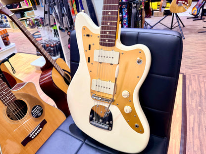 ✨2024✨ Fender Squier J Mascis Jazzmaster Vintage White & Gold~ MINT Condition!