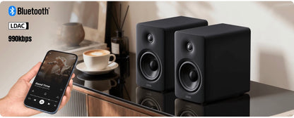 Edifier M90 HiRes Black Active 100 RMS Multimedia Speakers/Monitors with Sub Out