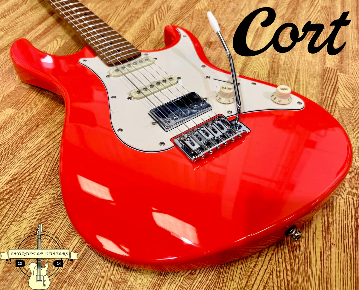 🌟 NEW Cort G200SE Scarlet Red Electric Guitar~ Roasted Maple Neck 🌟