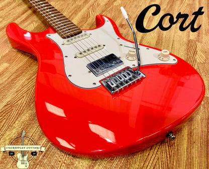 🌟 NEW Cort G200SE Scarlet Red Electric Guitar~ Roasted Maple Neck 🌟