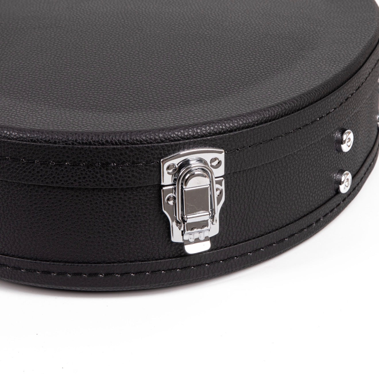 Deluxe Arch Top Wood Case Semi-Acoustic 335 Style Guitars- Black