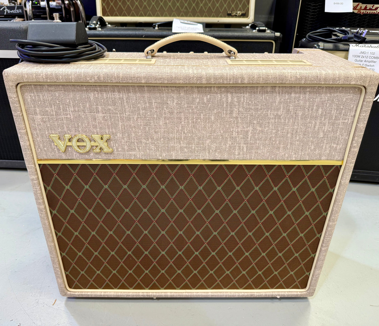 🌟MINT🌟 Vox AC15HW1 Hand-wired 15w All Valve Amp~ AC15 Cover + Footswitch!