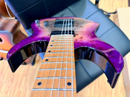 ⚡️NEW⚡️ Spira S-457 7 String Trans Purple~ Poplar Burl Top Electric Guitar~ 2026