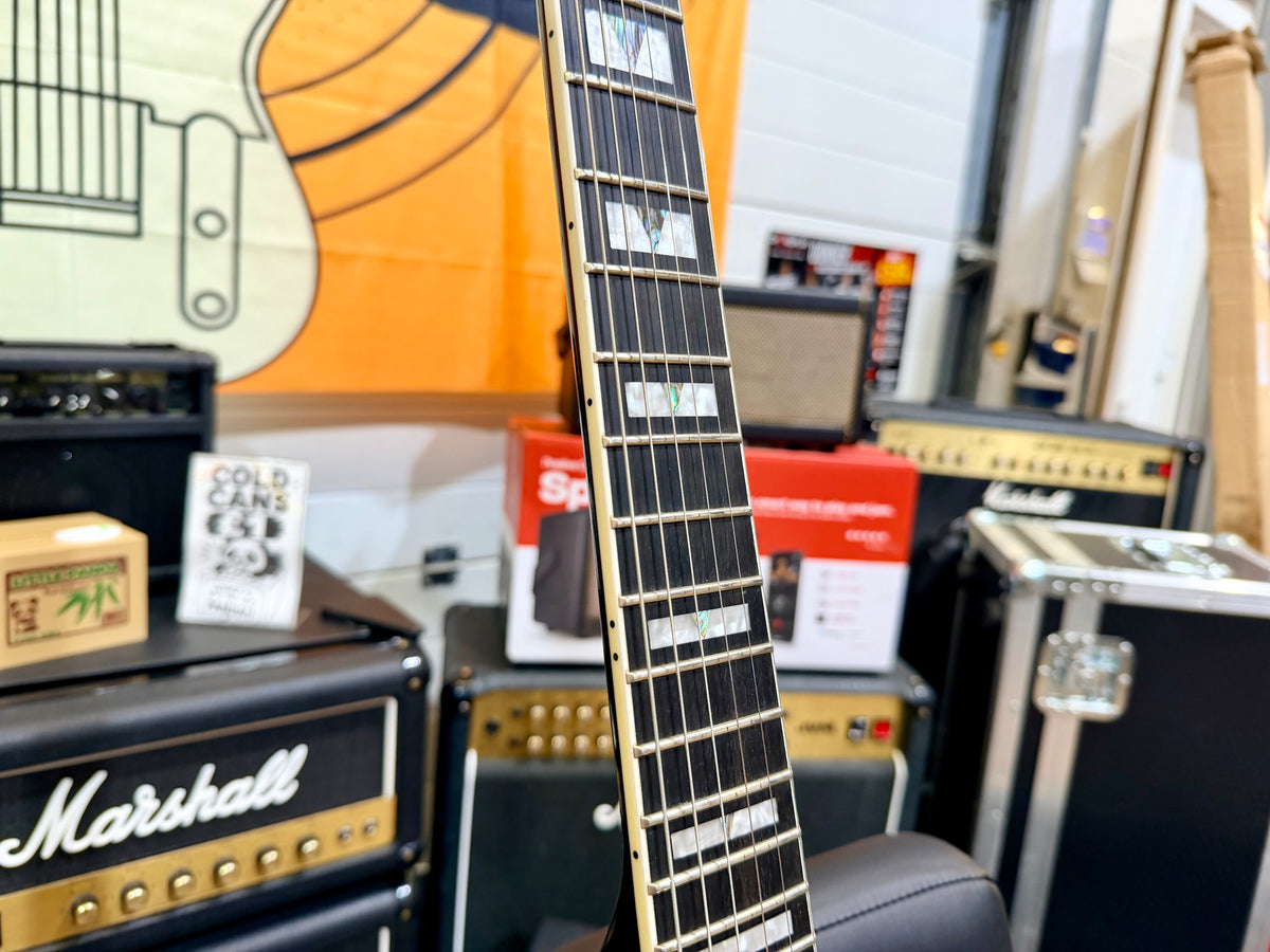 🔥2020🔥 Epiphone Les Paul Prophecy~ Aged Jet Black Metallic~ Fishman Pups~Ebony