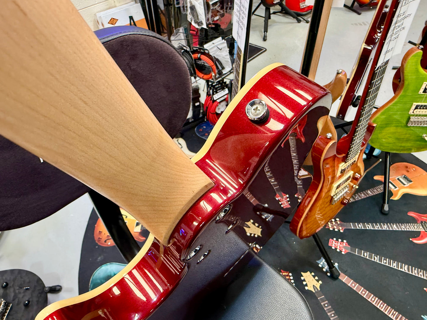 🎸 Fret-King Country Squire Stealth~ Candy Apple Red~ Telecaster Shape~ 2022 🎸