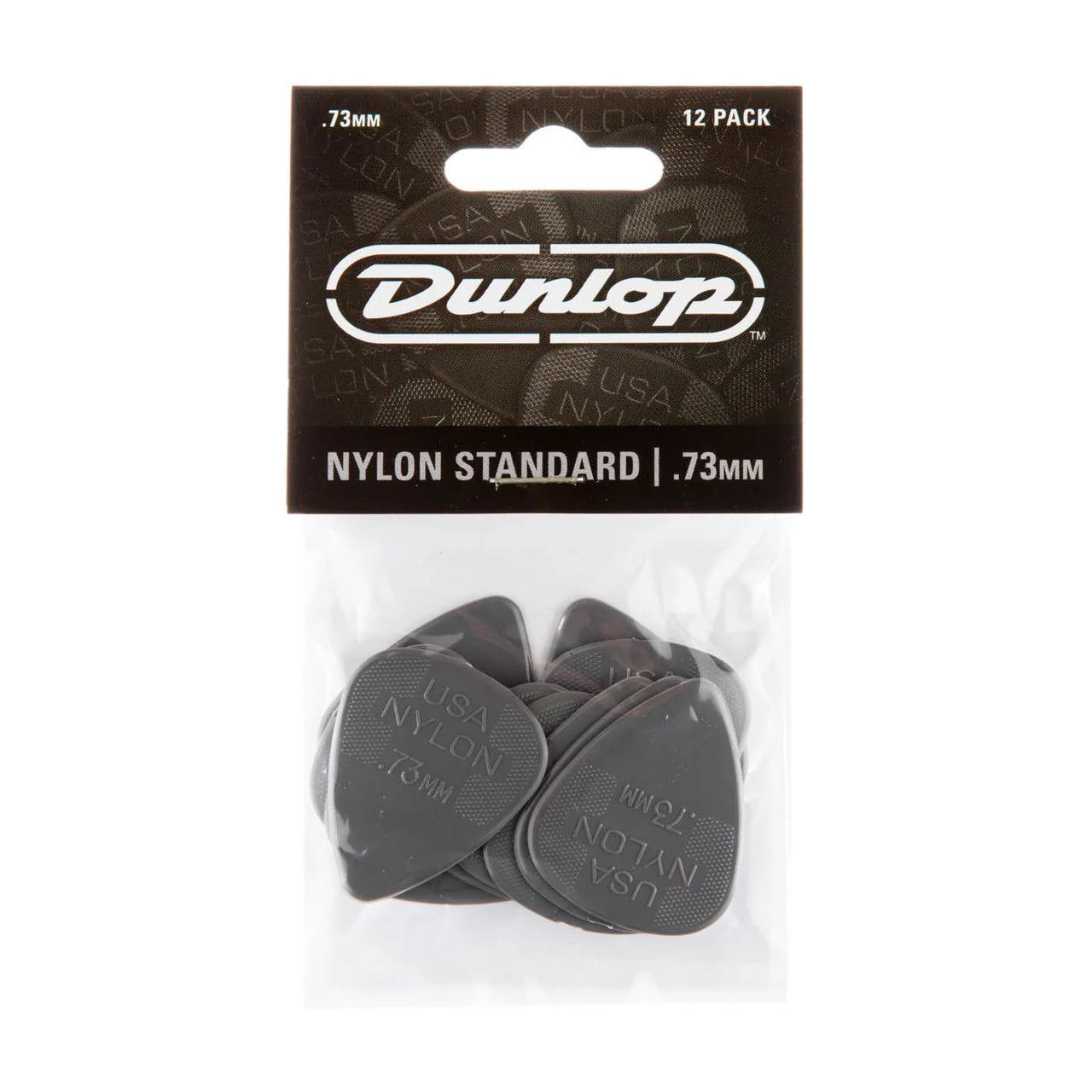 Jim Dunlop Nylon Standard .73mm Guitar Plectrums Player Pack (12-Picks)