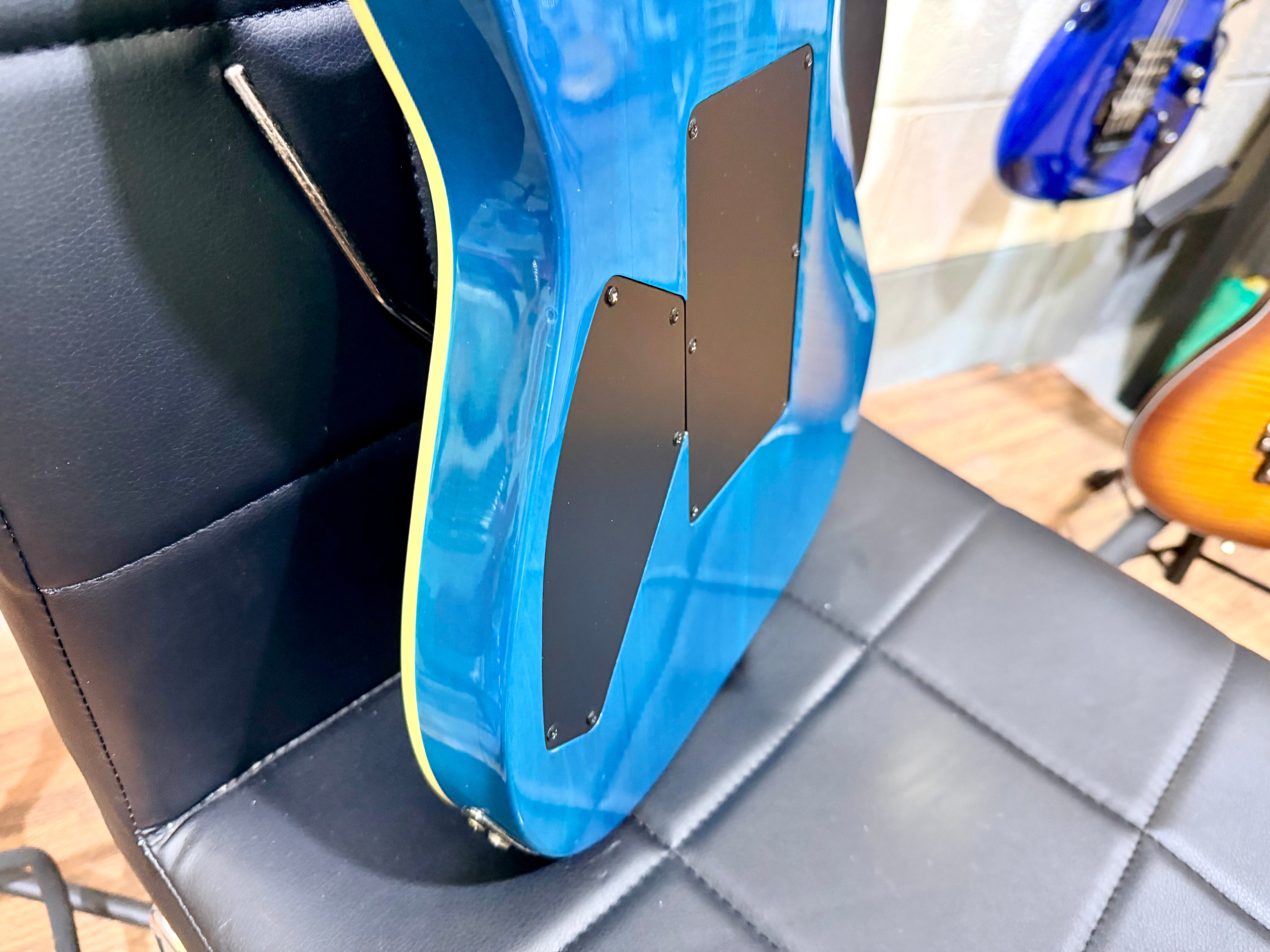 🔥2009🔥 Schecter Omen Extreme 6 FR~ Ocean Blue Burst~ Floyd Rose Model!