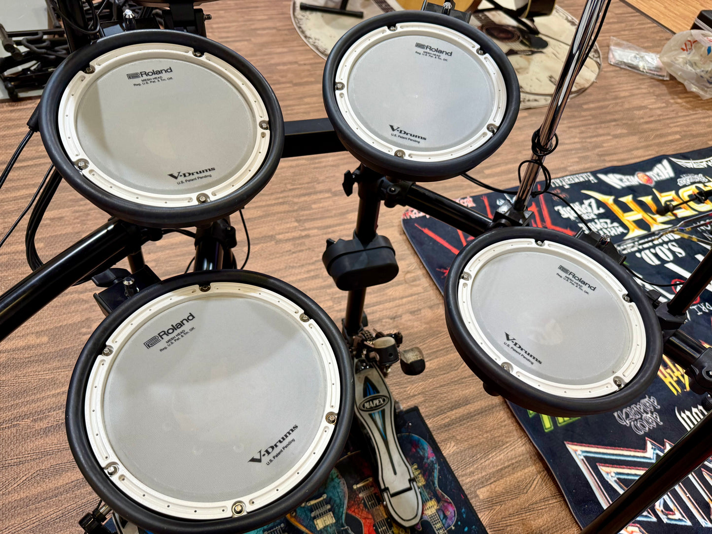 🥁 Roland TD-1DMK V-Drums Electronic Drum Kit~ With Mapex Double Bass Pedal !🥁