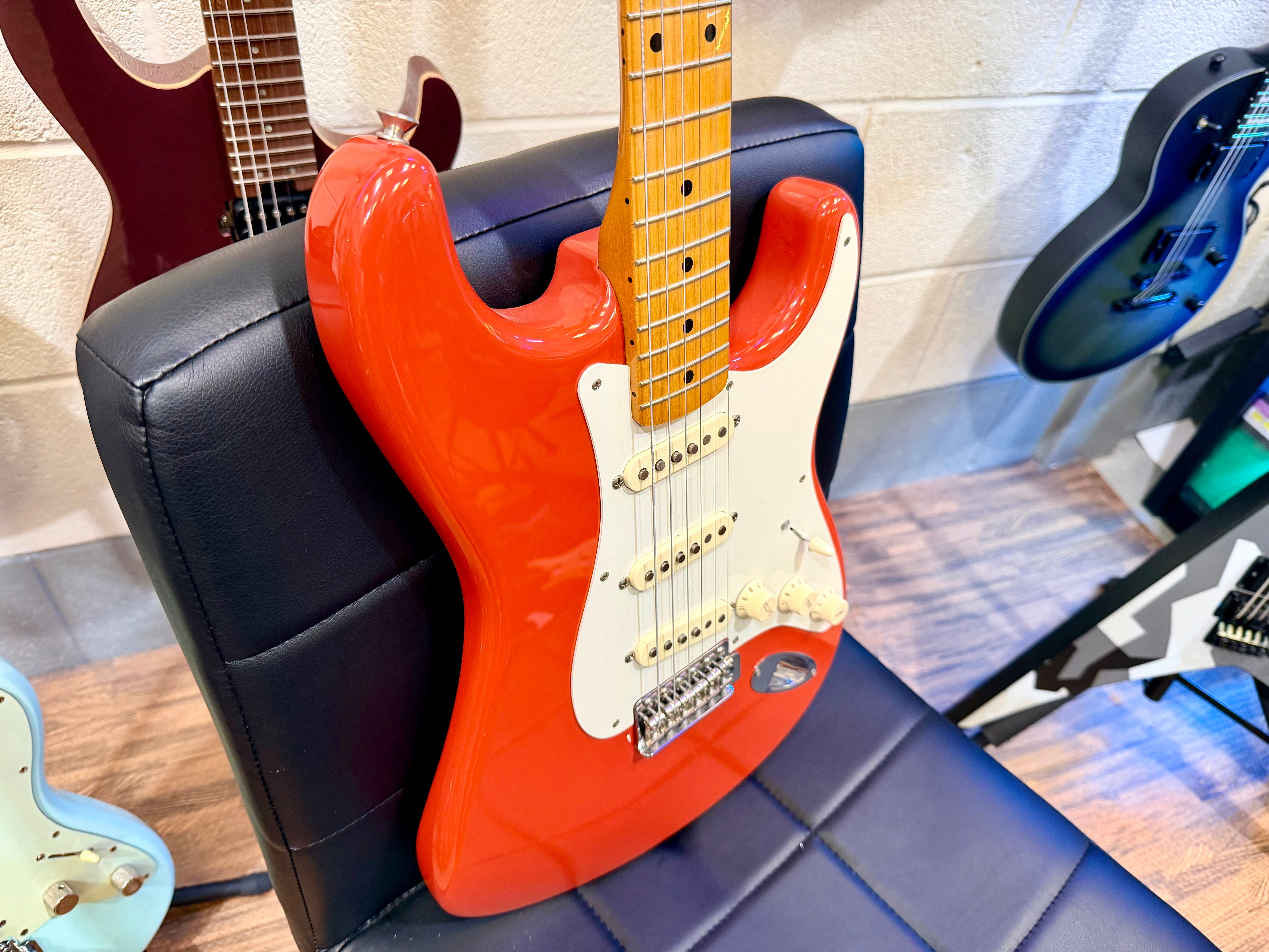 🌟2013🌟 Fender Classic Series 50s Stratocaster~ Fiesta Red~ Mexican MIM Strat!