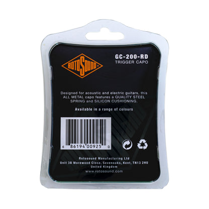 Rotosound Trigger Capo for Electric and Acoustic Guitar