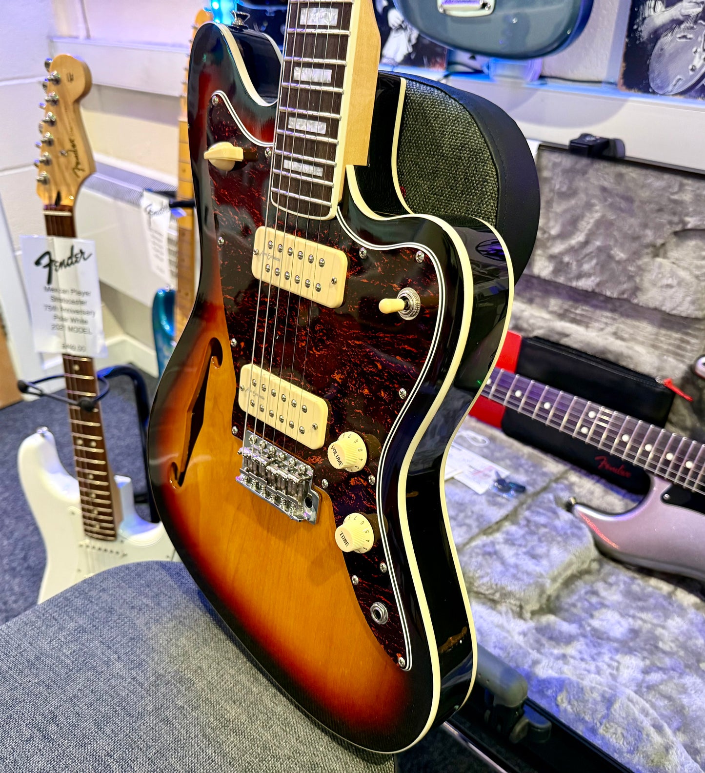🔥MINT 2023🔥 Revelation RJT-60 TL Thinline~ Vintage Sunburst~ Jazzmaster Style