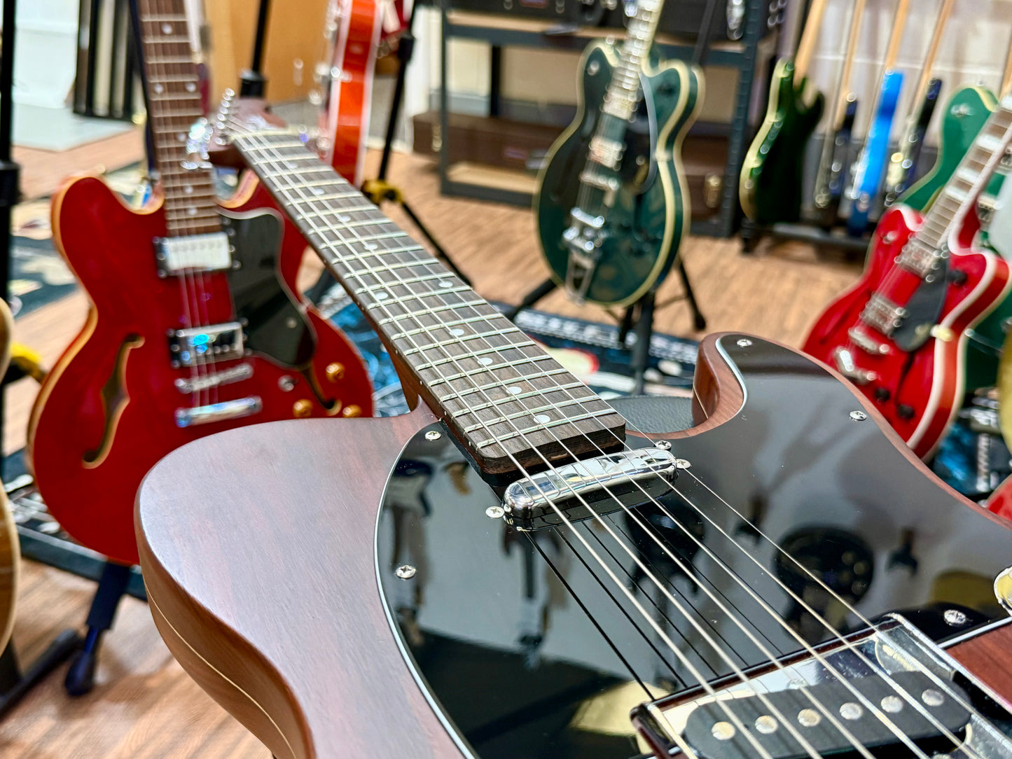 🪵 Custom Rosewood Telecaster~ George Harrison style~ REAL Rosewood~ 10lb:5 🪵