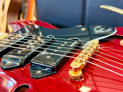 ✨2018✨ Epiphone Riviera Custom P93 Wine Red Bigsby P90 + New Gator Hard Case!
