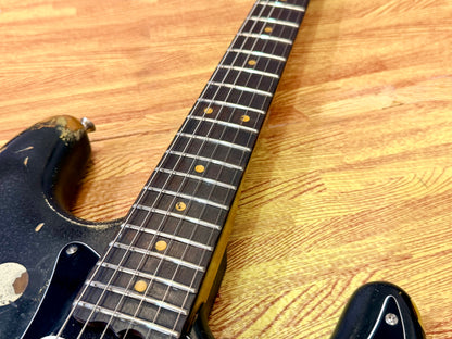 🔥Handmade In UK🔥 Stolen Valour Heavy Relic ST Polka Dot Guitar~ Buddy Guy Style!
