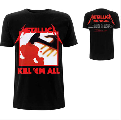 Metallica Kill ‘Em All Tracks Unisex T-Shirt~ Official Licensed Unisex Band Merchandise FREE POST