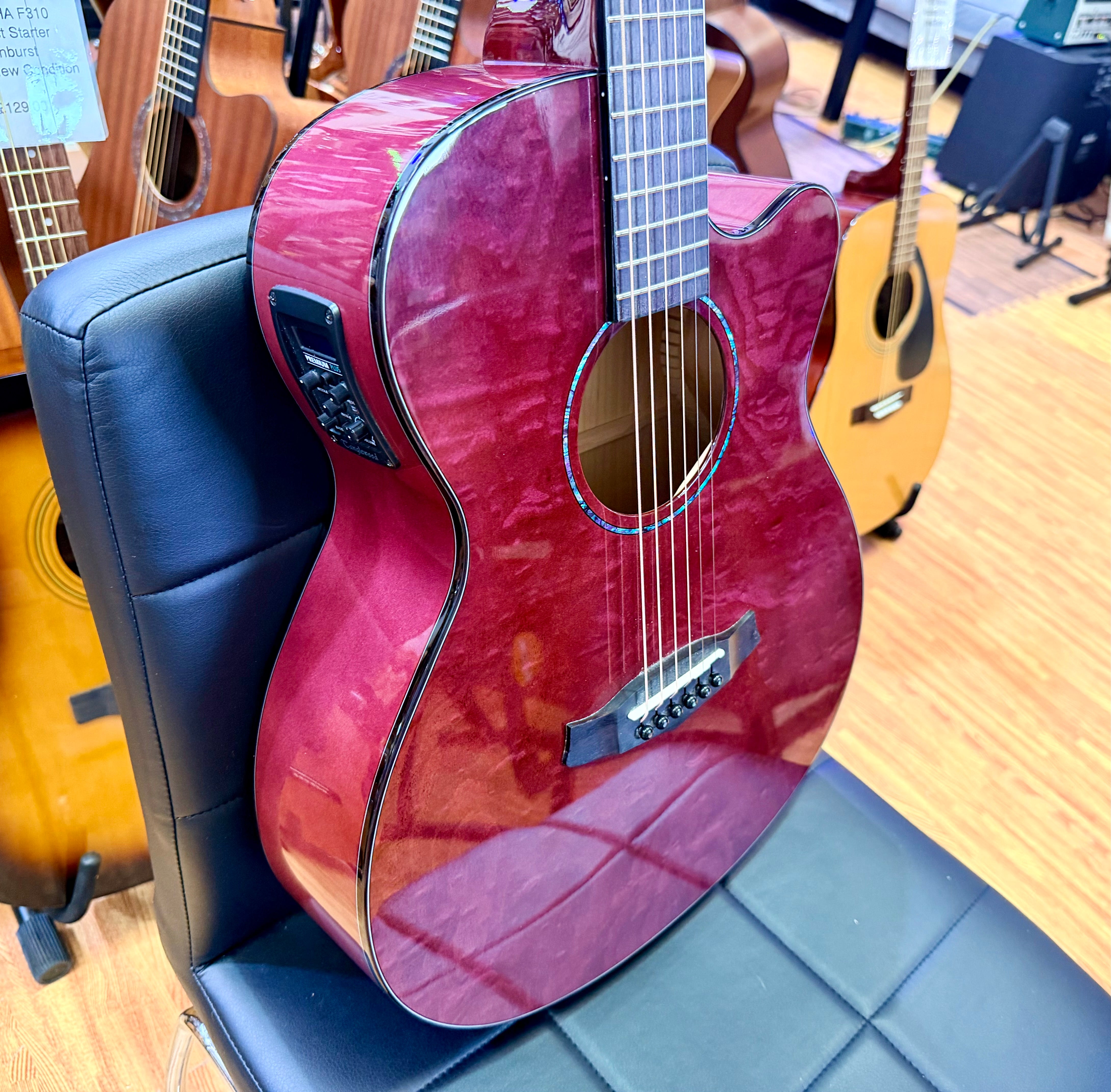 ✨2024✨ Tanglewood TA4CE Azure Super Folk Electro Acoustic~ Foxglove Purple!