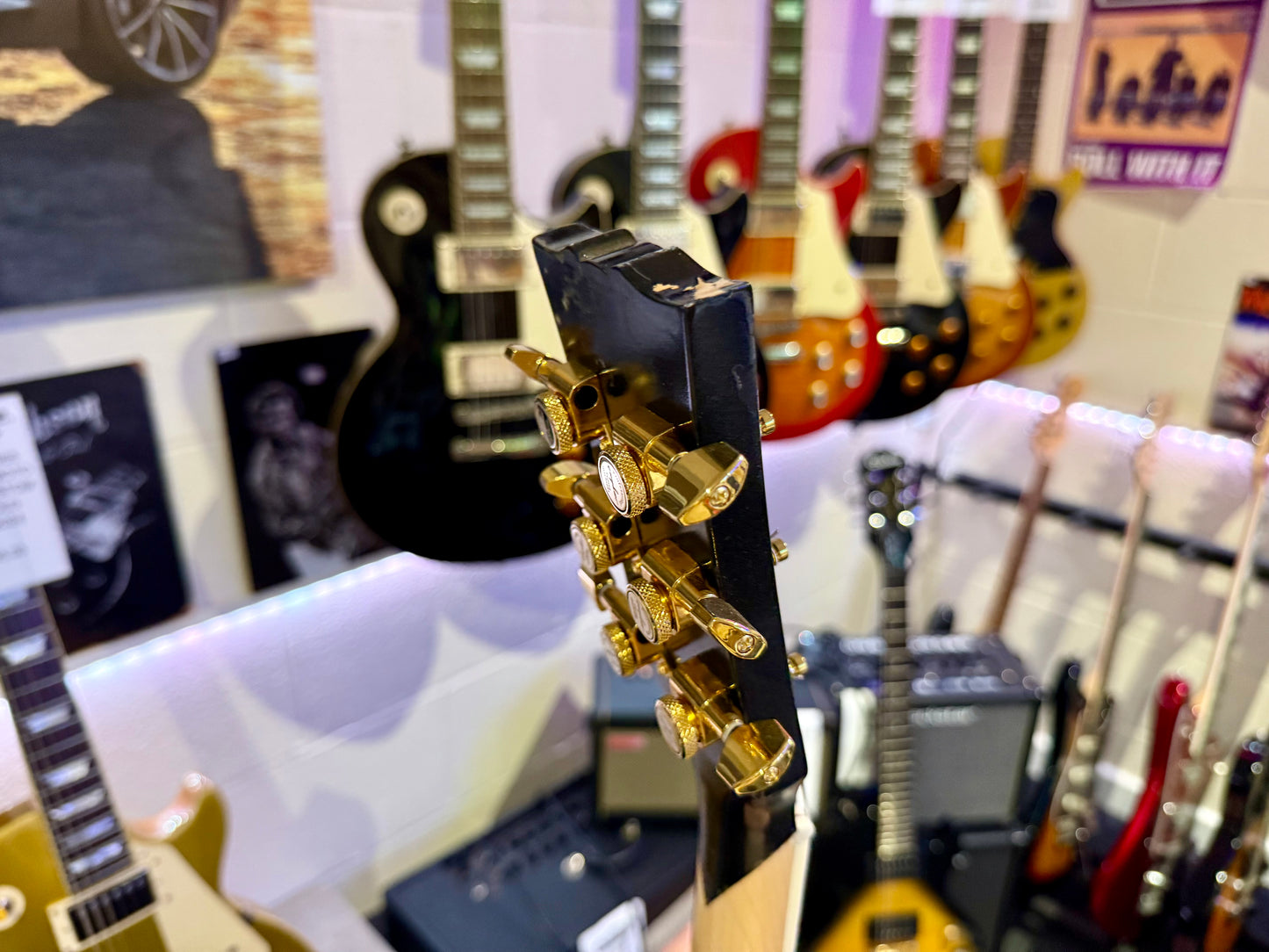 🔥CUSTOM BUILD🔥 James Hetfield Iron Cross Guitar~ Genuine EMG Het set~ESP Style