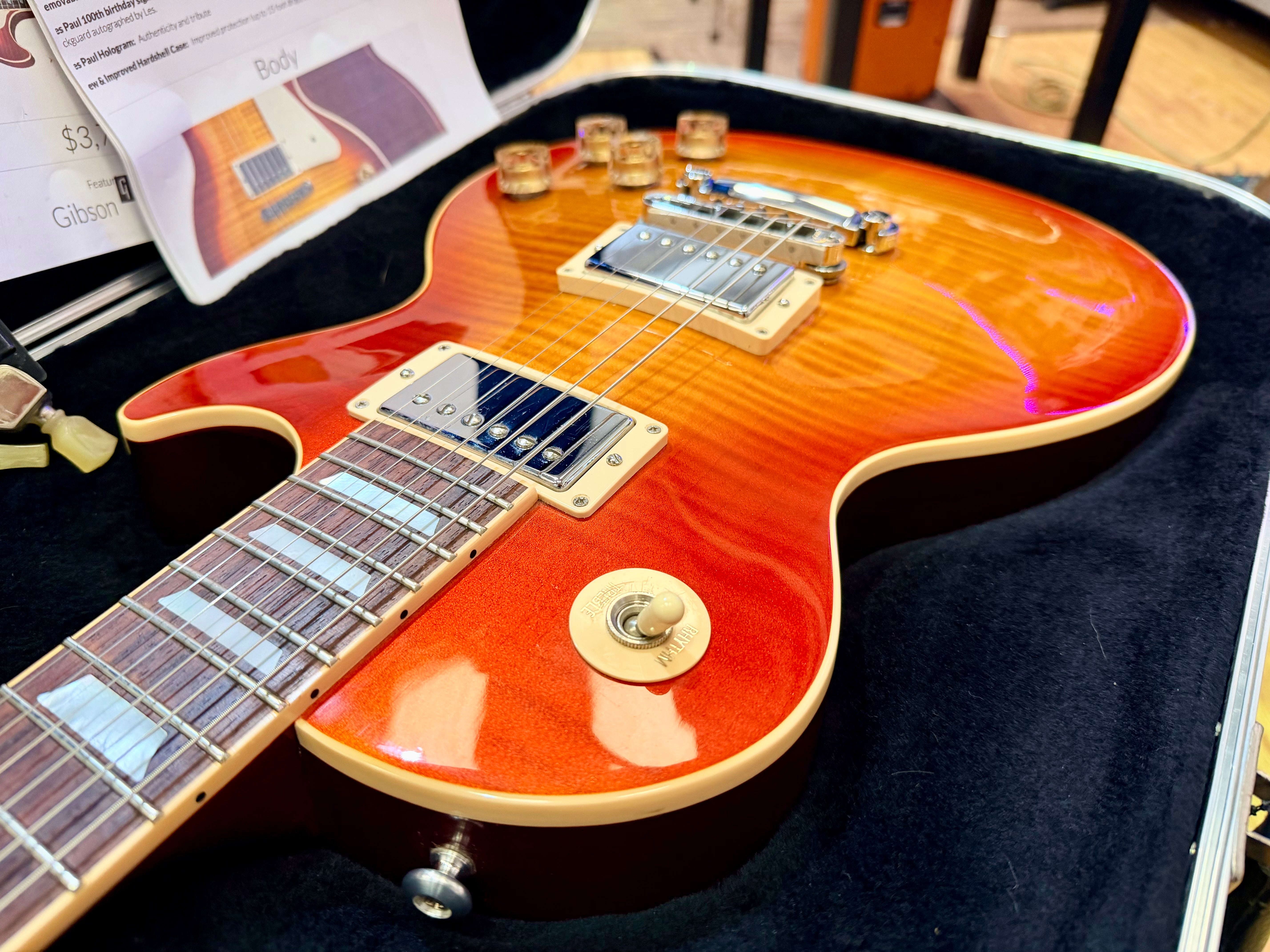 ✨2015✨ Gibson Les Paul Standard 100th~ Heritage Cherry Sunburst Candy + OHSC!
