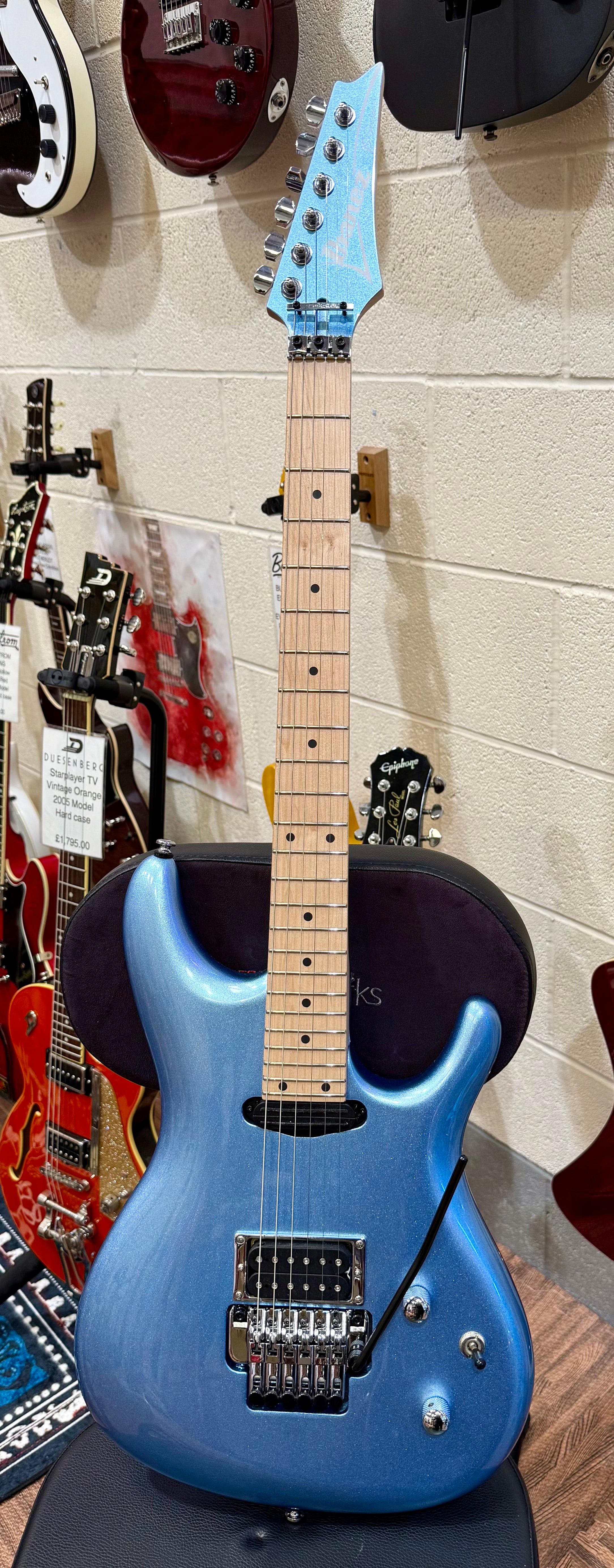 🔥MINT 2022🔥 Ibanez Signature JS140M Joe Satriani Soda Blue~ Edge Zero~ Ex-Demo