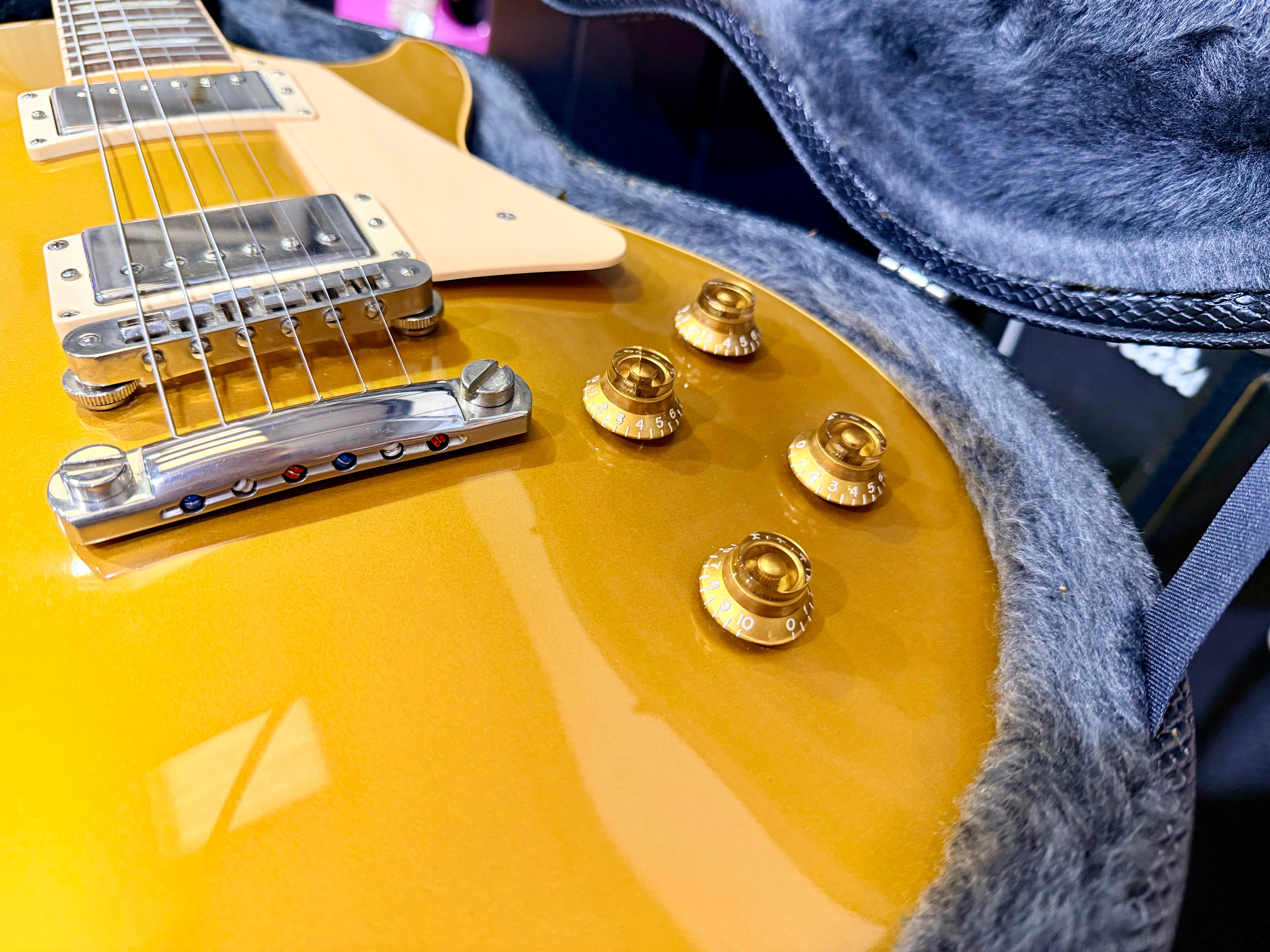 🌟 2005 Gibson USA Les Paul Standard Goldtop Jim Marshall OBE Signed + Case 🌟
