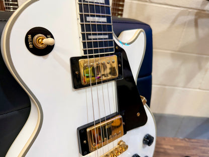 ⚡️MINT 2021⚡️ Epiphone Les Paul Custom Guitar~ Alpine White~ Inspired By Gibson!