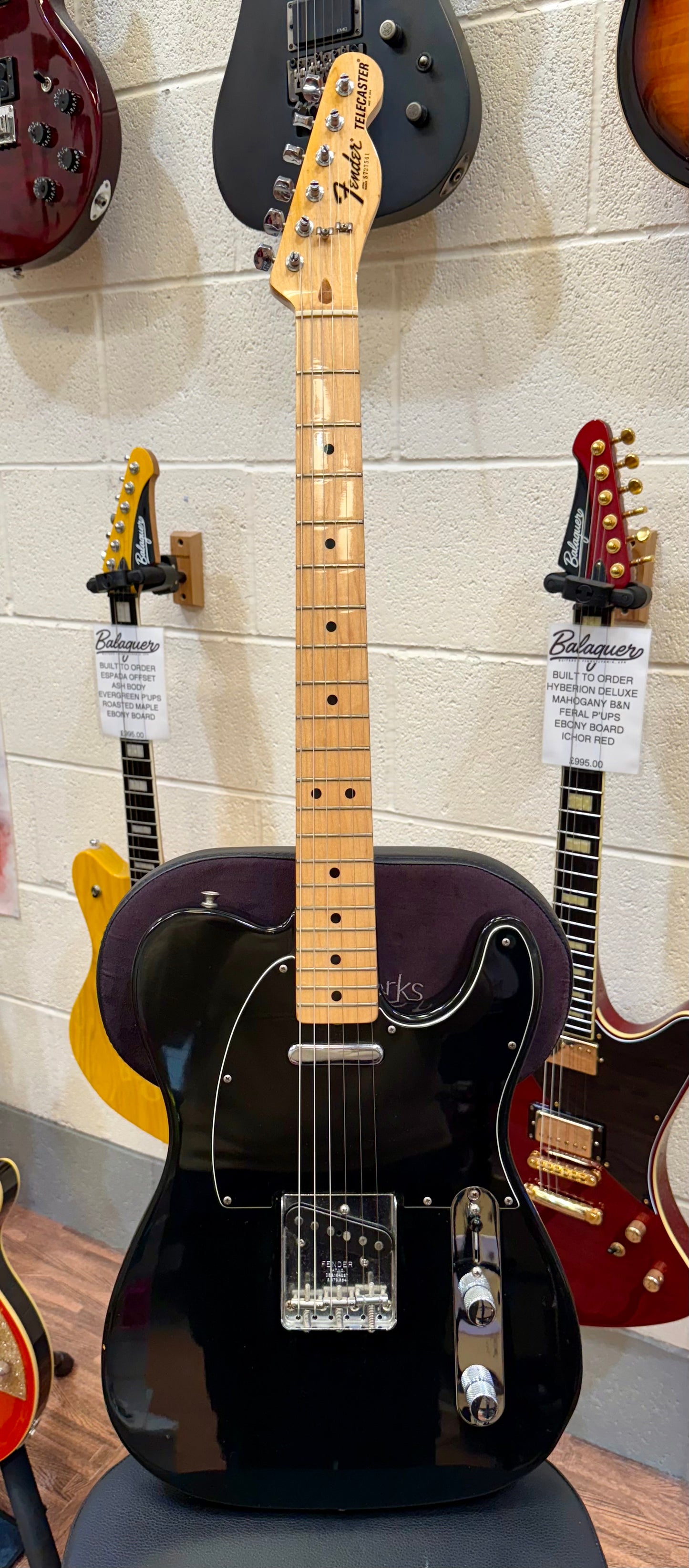 🔥 1977 USA 🔥 Fender Telecaster~ All Original Black~ Maple Board~ Hard Case!