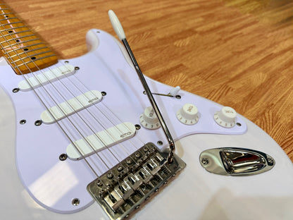 🔥EMG ACTIVE🔥 Squier Classic Vibe ‘50s Stratocaster In White Blonde~ EMG SA P’ups