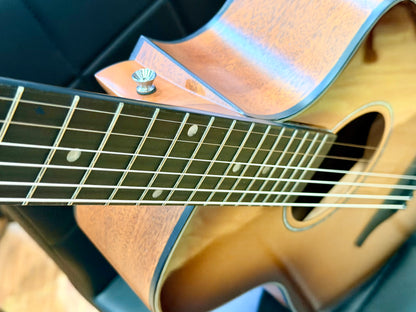 ✨NEW✨ Vintage Pacific Coast VEC300CA Electro-Acoustic Guitar~ Cappuccino Burst!