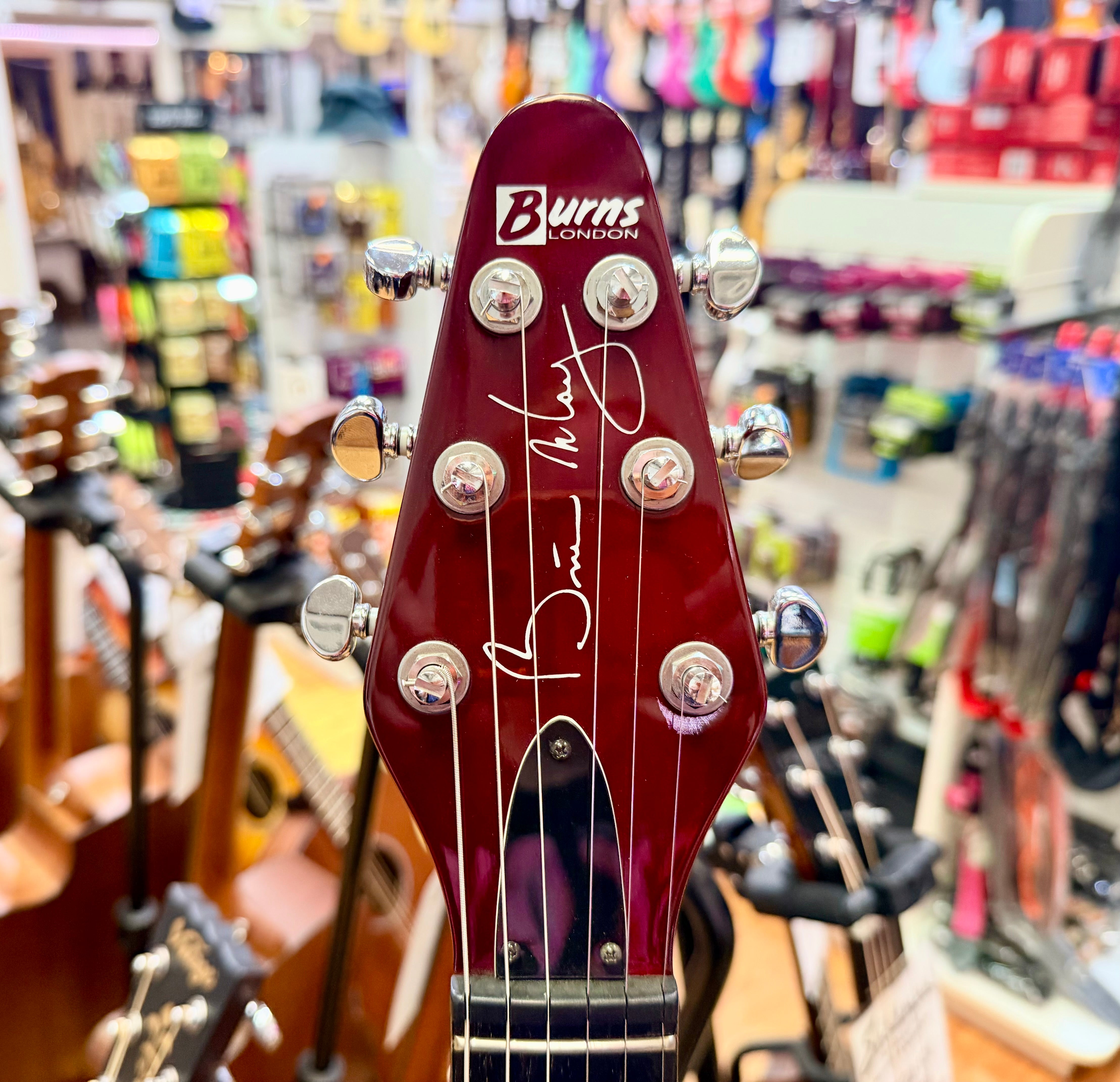⚡️2003⚡️ Burns London Brian May Signature Red Special~ Cherry Red Korean Made!