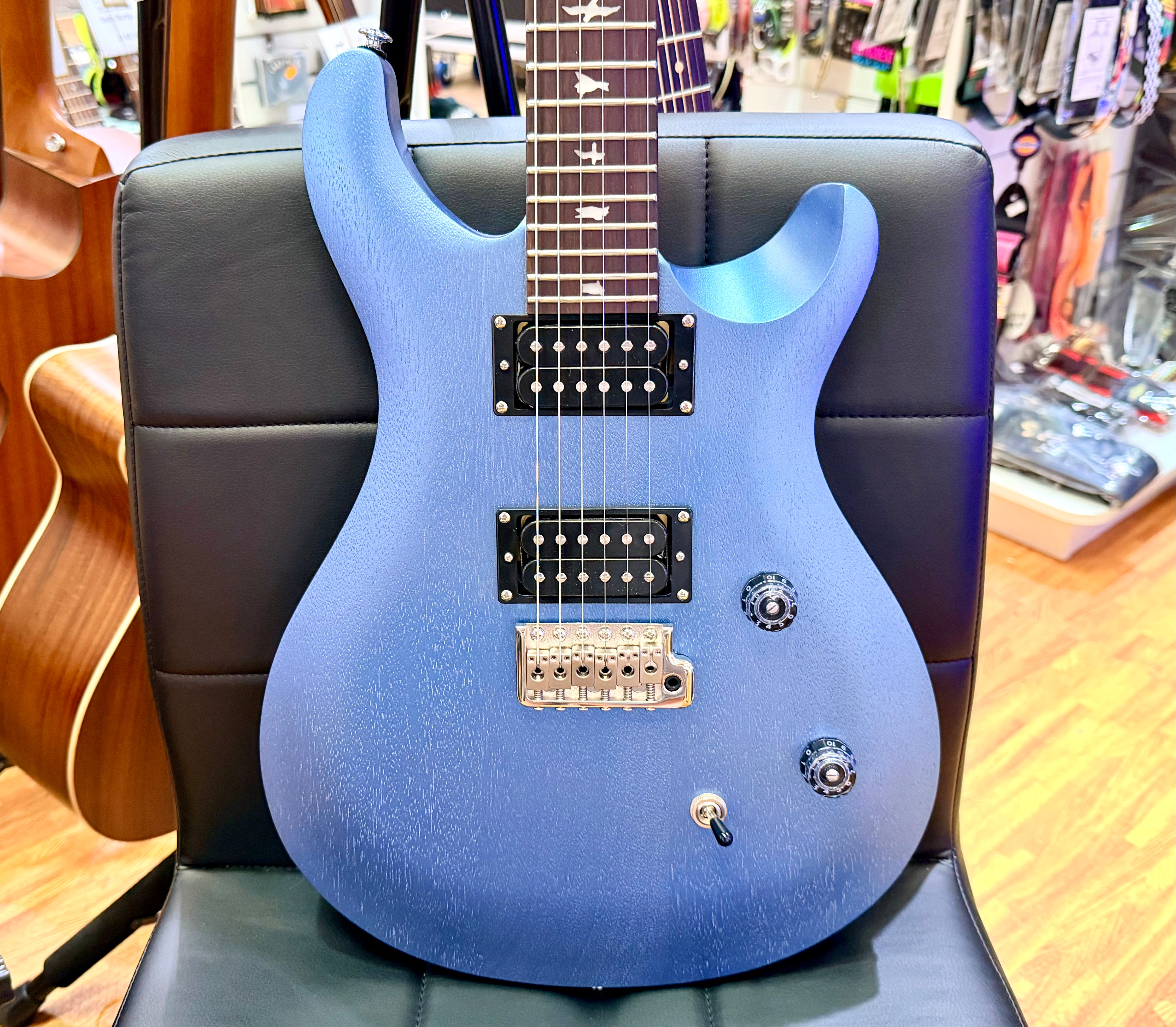 🔥EX-DEMO🔥 PRS SE CE24 Standard Satin Ice Blue Metallic + PRS Gig Bag!