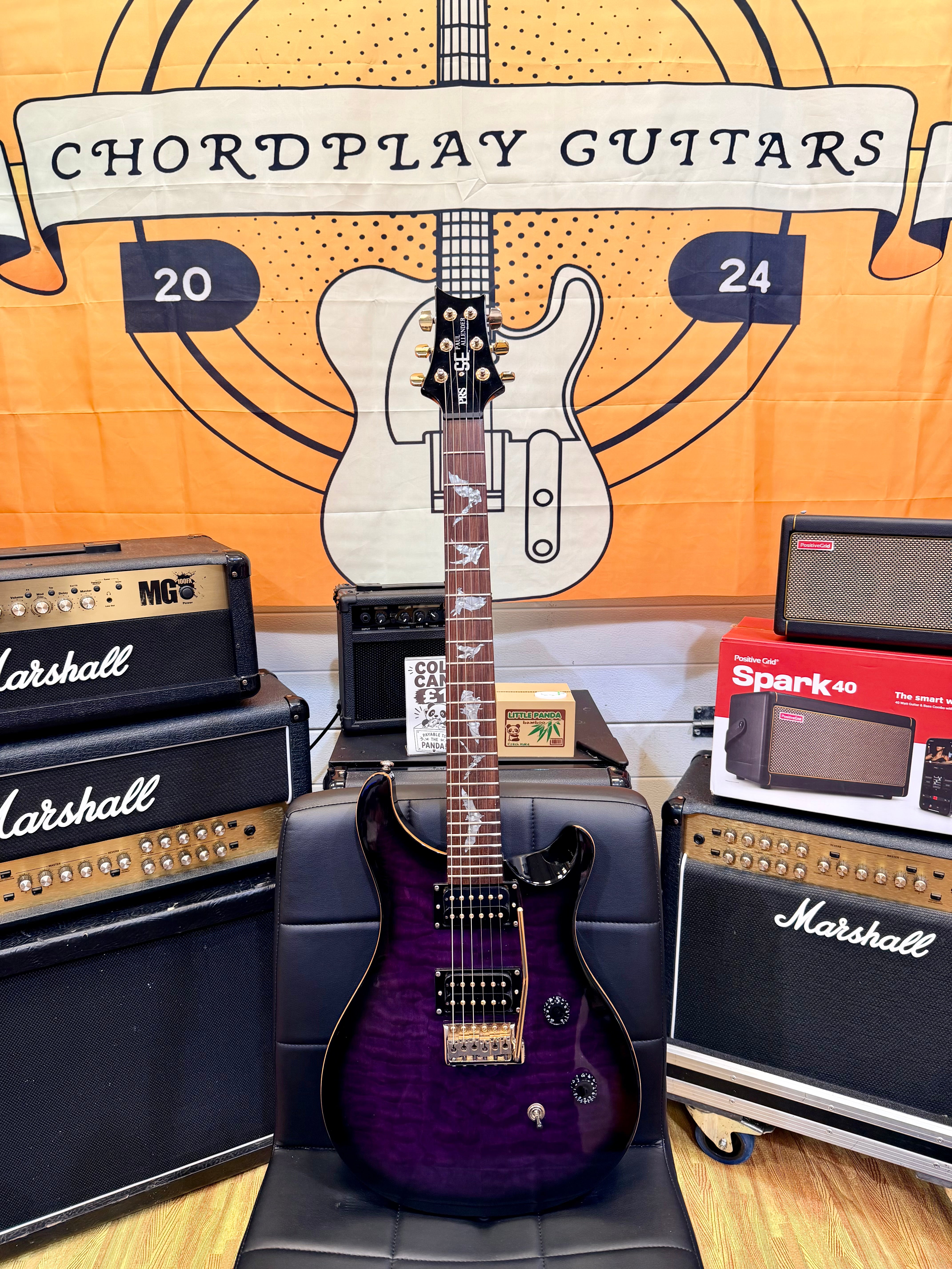 🦇 PRS SE Paul Allender Signature Purple Burst~ 2008 Korean~ Rare Early Model 🦇