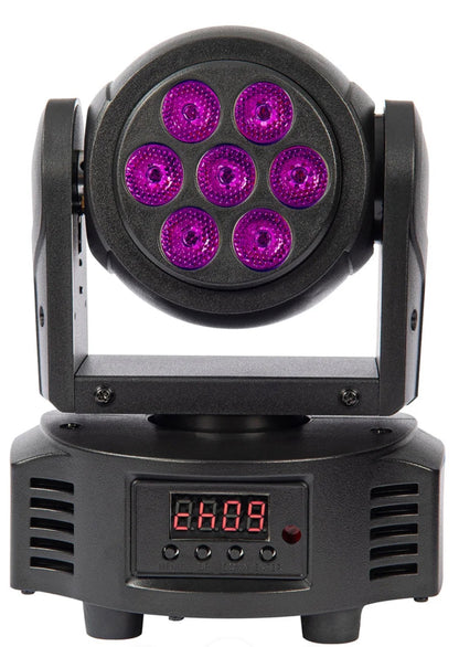 ⚡️NEW⚡️ KAM KML414 Moving Head Light 7 RGBW DMX Sound-Active Auto Disco DJ Stage