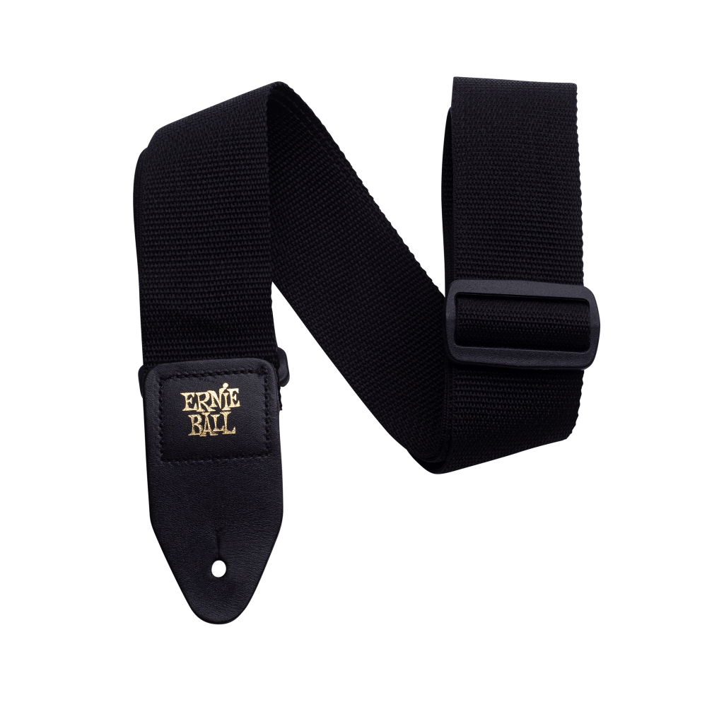 Ernie Ball Polypro 2” Guitar & Bass Strap- Black